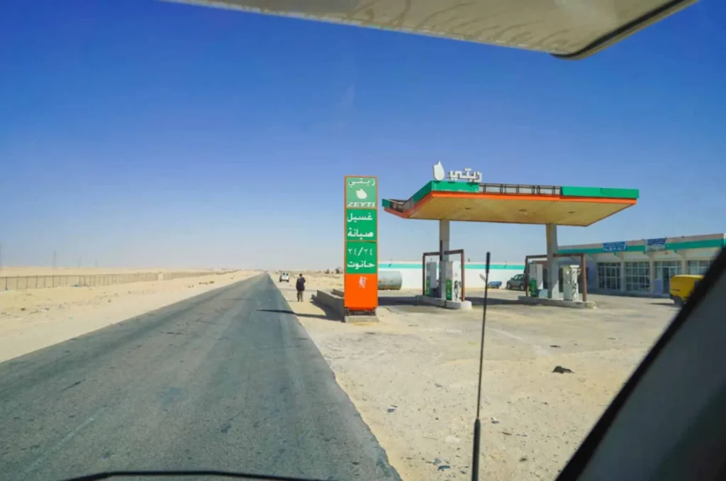 A service station on the main road into Nouadhibou.